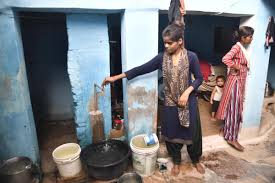 The sound of hand pumps at night comes from