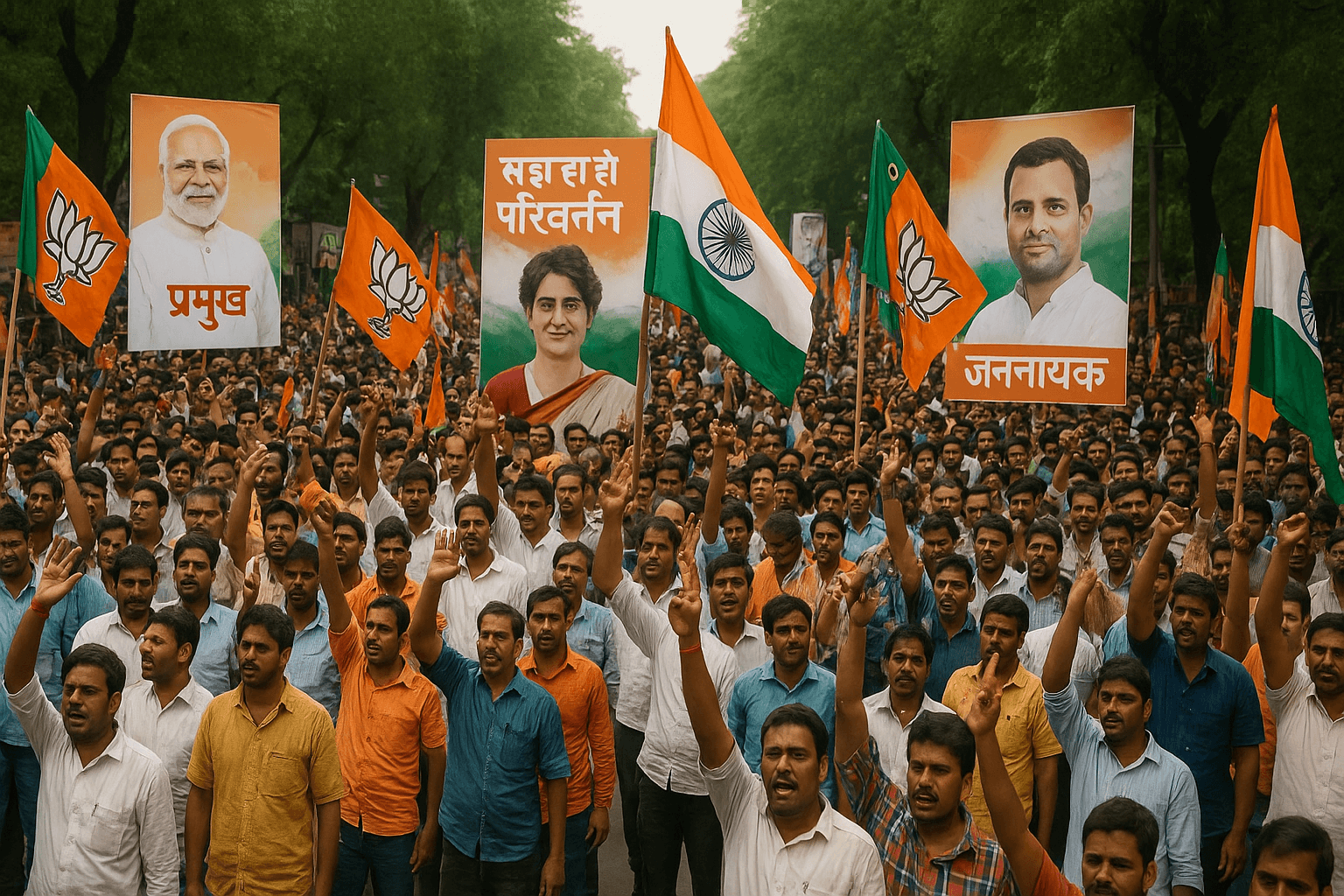 Big political stir in Delhi and UP